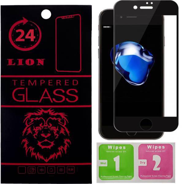 LION 3D Full Cover Glue Glass Screen Protector For Apple iPhone 7 Plus، محافظ صفحه نمایش شیشه ای لاین مدل 3D Full Cover مناسب برای گوشی اپل آیفون 7 پلاس