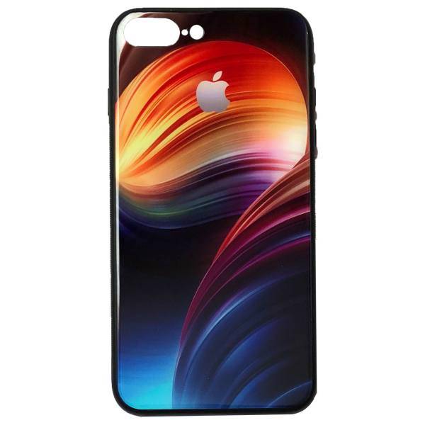 Night Glass Cover For iPhone7 Plus-iPhone 8 Plus، کاور پشت شیشه ای طرحدار ابر و باد مدل Night مناسب برای گوشی موبایل آیفون 7 پلاس، آیفون 8 پلاس