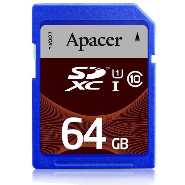 Apacer Memory Card SDXC UHS-I Class 10 - 64GB، کارت حافظه اس دی اپیسر کلاس 10 - 64 گیگابایت