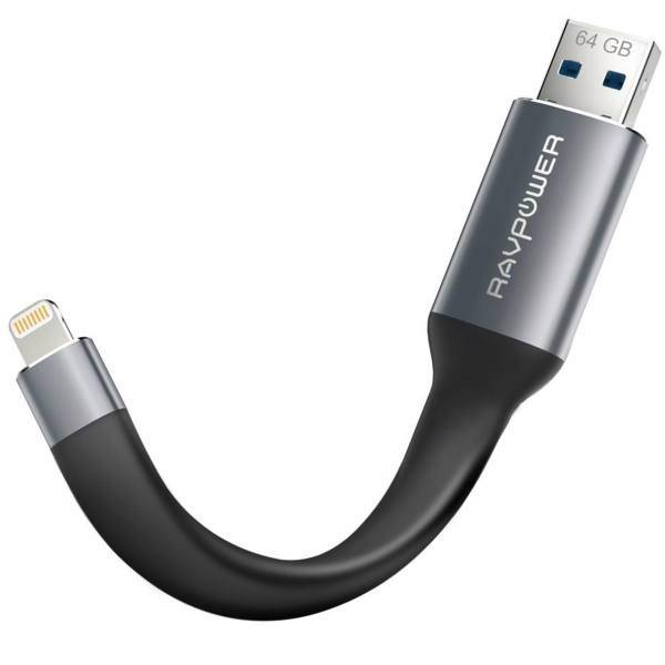 RAVPower RP-IM005 USB 3.0 To Lightning Cable-64GB، کابل تبدیل USB 3.0 به لایتنینگ راو پاور مدل RP-IM005 با حافظه 64 گیگابایت