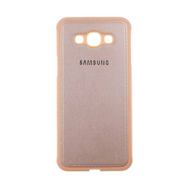 کاور گوشی TPU مدل طرح چرم مدل مناسب برای گوشی موبایل سامسونگ Galaxy A8