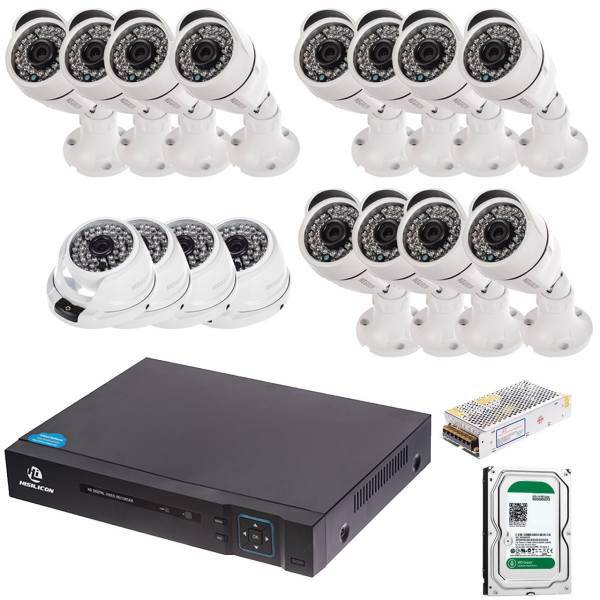 AHD Negron Retail Industrial Surveillance 16Cameras Network Video Recorder، سیستم امنیتی ای اچ دی نگرون کاربری صنعتی 16 دوربین