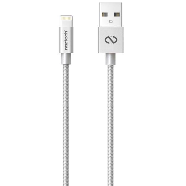 Naztech Braided USB to Lightning Cable 1.2m، کابل تبدیل USB به لایتنینگ نزتک مدل Braided طول 1.2 متر