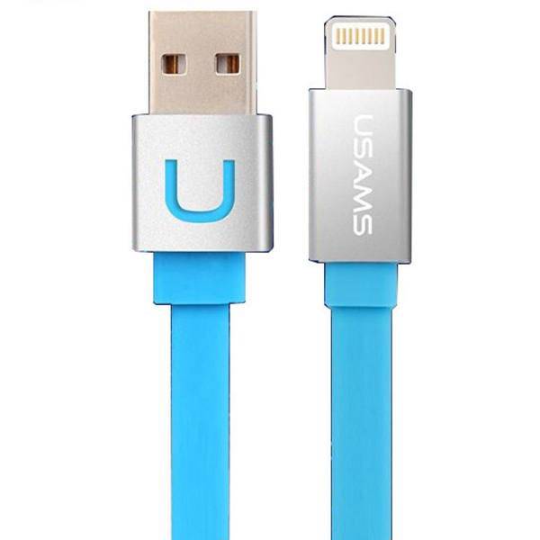 Usams USB To Lightning Cable 1m، کابل تبدیل USB به لایتنینگ یوسمز طول 1 متر