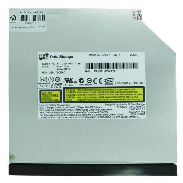 DVDRW Hitachi GSA-U10N Superslim PATA Internal DVD Drive، درایو DVD اینترنال هیتاچی مدل GSA-U10N سوپر اسلیم