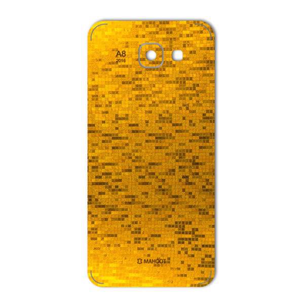 MAHOOT Gold-pixel Special Sticker for Samsung A8 2016، برچسب تزئینی ماهوت مدل Gold-pixel Special مناسب برای گوشی Samsung A8 2016