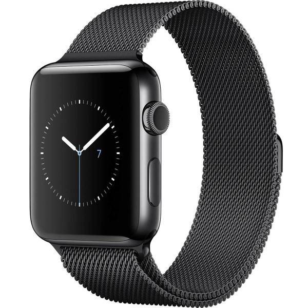 Apple Watch Series 2 42mm Space Black Steel Case with Milanese Loop، ساعت هوشمند اپل واچ سری 2 مدل 42mm Space Black Steel Case with Milanese Loop