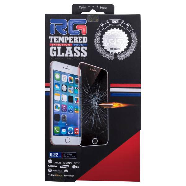 RG Full Cover Talc Glass Screen Protector For Apple iPhone 6/6S، محافظ صفحه نمایش شیشه ای آر جی مدل Full Cover Talc مناسب برای گوشی موبایل اپل آیفون 6/6S