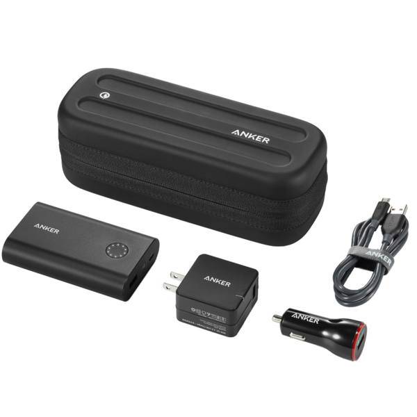 Anker B1802 Combo With Quick Charge 2.0 10050mAh Power Bank Set، مجموعه شارژر همراه انکر مدل B1802 Combo With Quick Charge 2.0 با ظرفیت 10050 میلی آمپر ساعت