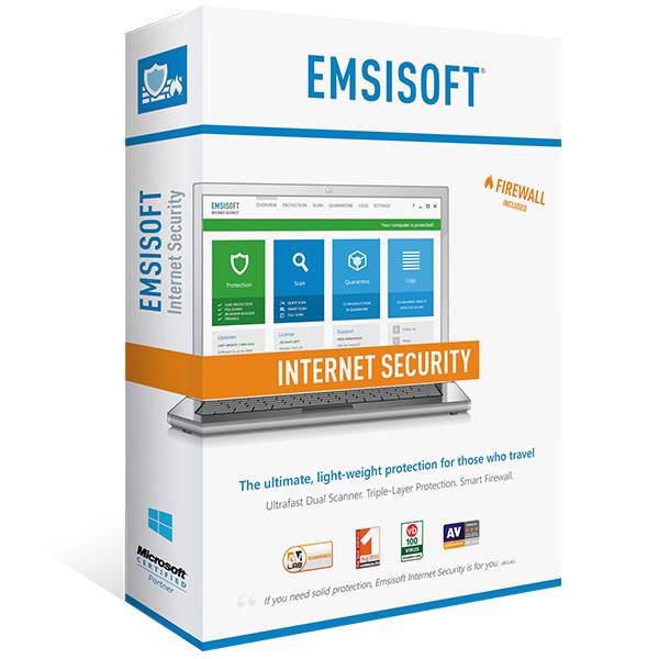Emsisoft Internet Security - 1 PC 1 Year، نرم افزار اینترنت سکیوریتی امسیسافت - یک کاربره یک ساله