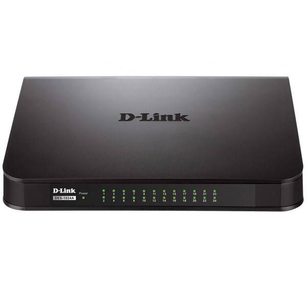 D-Link DES-1024A/C 24-Port 10/100Mbps Unmanaged Desktop Switch، سوییچ 24 پورت غیر مدیریتی و دسکتاپ دی-لینک مدل DES-1024A/C