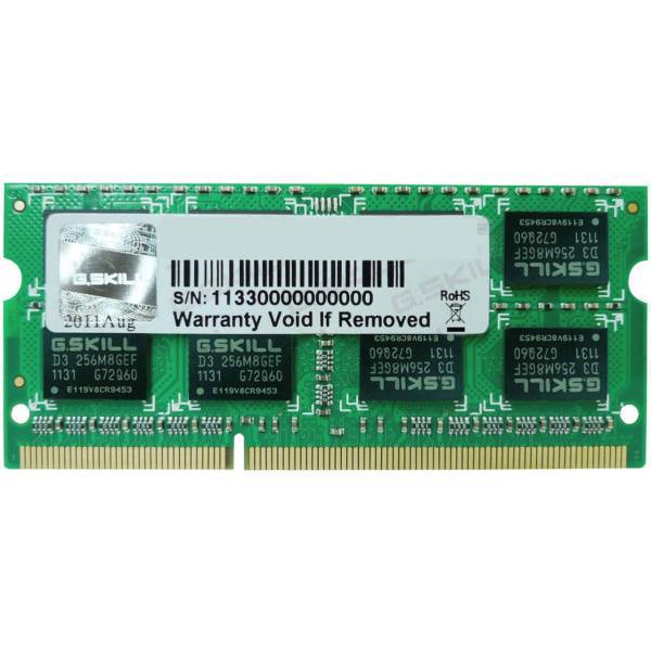 G.SKILL DDR3L 1600MHz CL11 Single Channel Laptop RAM - 4GB، رم لپ تاپ DDR3L تک کاناله 1600 مگاهرتز CL11 جی اسکیل ظرفیت 4 گیگابایت