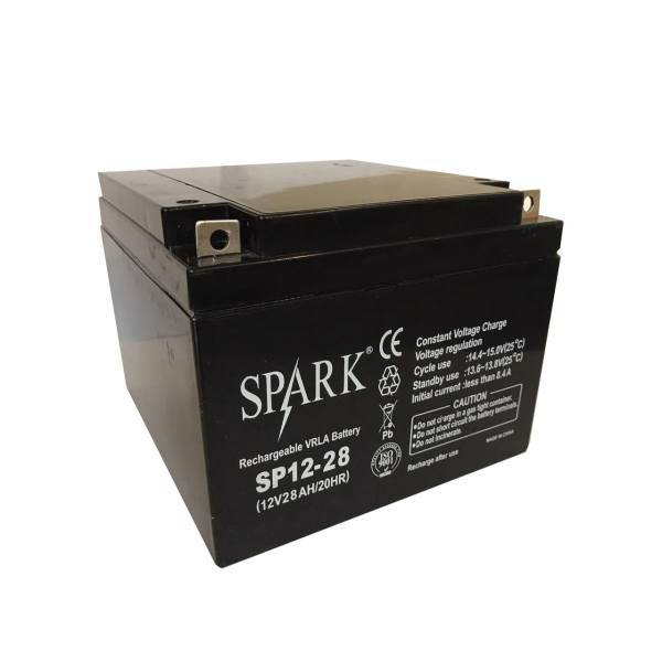 Spark Rechargeable Battery 12V- 28Ah، باتری 12 ولت 28 آمپر اسپارک مدل SP12-28