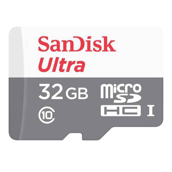 SanDisk Ultra UHS-I U1 Class 10 48MBps 320X microSDHC - 32GB، کارت حافظه microSDHC سن دیسک مدل Ultra کلاس 10 استاندارد UHS-I U1 سرعت 48MBps 320X ظرفیت 32 گیگابایت