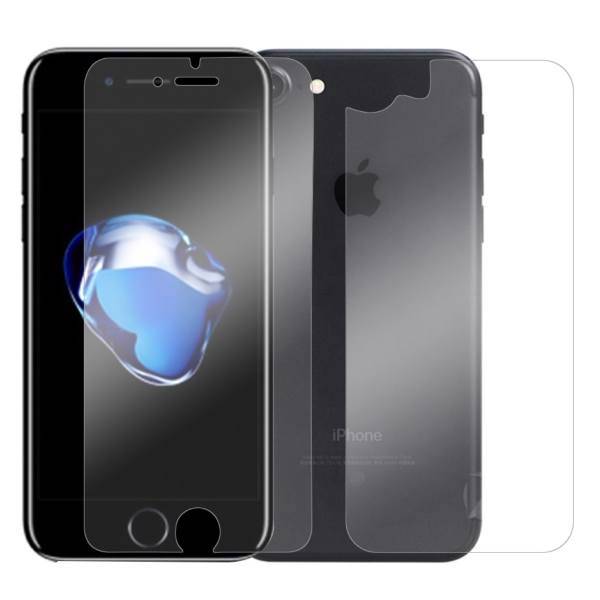 Back And Front Tempered Glass Screen Protector For Apple iPhone 7، محافظ صفحه نمایش و پشت شیشه ای تمپرد مناسب برای گوشی موبایل اپل آیفون 7