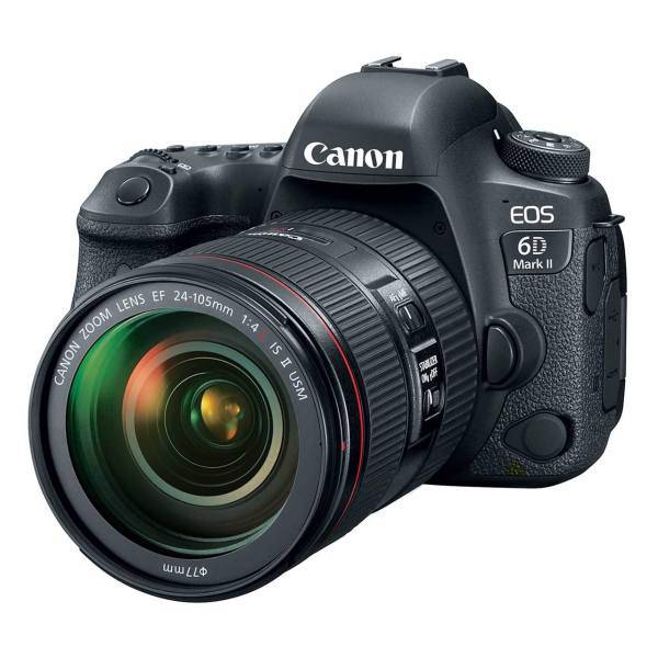 Canon EOS 6D Mark II Digital Camera With 24-105 F4 L IS II Lens، دوربین دیجیتال کانن مدل EOS 6D Mark II به همراه لنز 24-105 میلی متر F4 L IS II