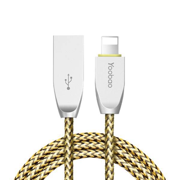 Yoobao YB-412 USB To Lightning Cable 1.5m، کابل تبدیل USB به لایتنینگ یوبائو مدل YB-412 طول 1.5 متر