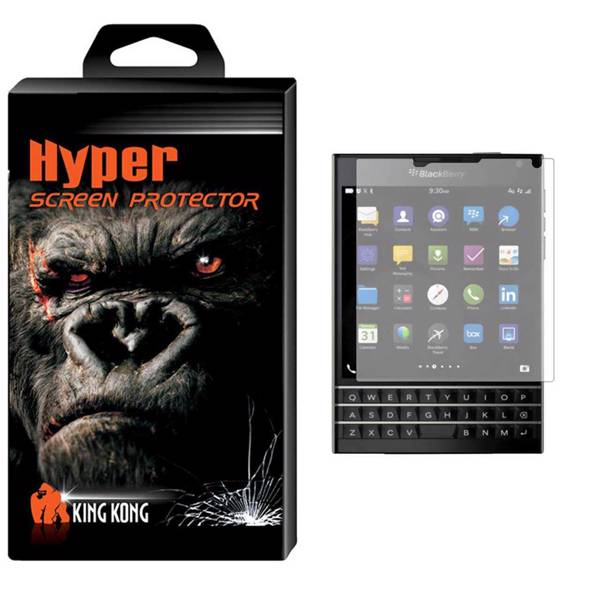 Hyper Protector King Kong Glass Screen Protector For Blackberry Q30، محافظ صفحه نمایش شیشه ای کینگ کونگ مدل Hyper Protector مناسب برای گوشی بلک بری Q30