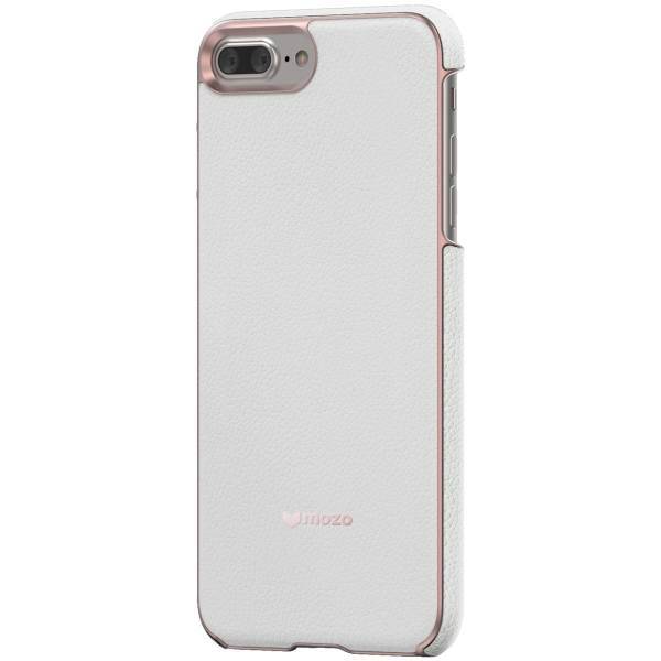 Mozo White Leather Cover For Apple iPhone 7 Plus، کاور موزو مدل White Leather مناسب برای گوشی موبایل آیفون 7 پلاس