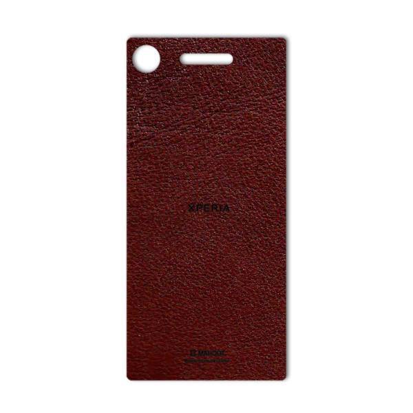 MAHOOT Natural Leather Sticker for Sony Xperia XZ1، برچسب تزئینی ماهوت مدلNatural Leather مناسب برای گوشی Sony Xperia XZ1