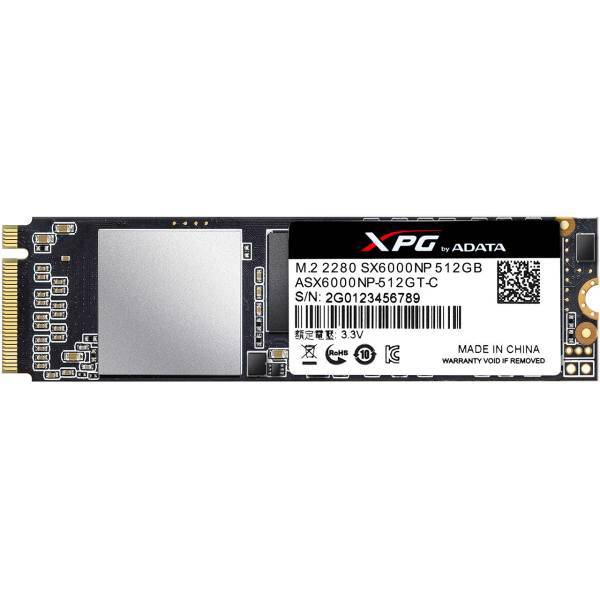 ADATA XPG SX6000 M.2 2280 SSD 512GB، اس اس دی اینترنال ای دیتا مدل XPG SX6000 M.2 2280 ظرفیت 512 گیگابایت