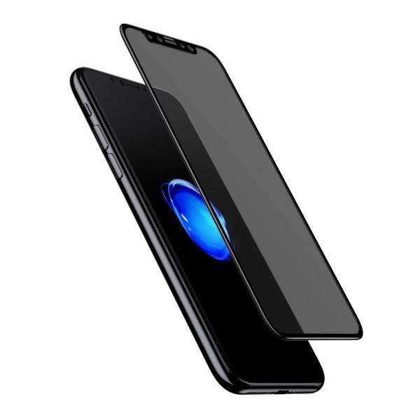 Baseus Soft edge Anti-peeping For IPhone 10/X، محافظ صفحه نمایش شیشه ای باسئوس مدلSoft edge Anti-peeping مناسب برای آیفون 10/X