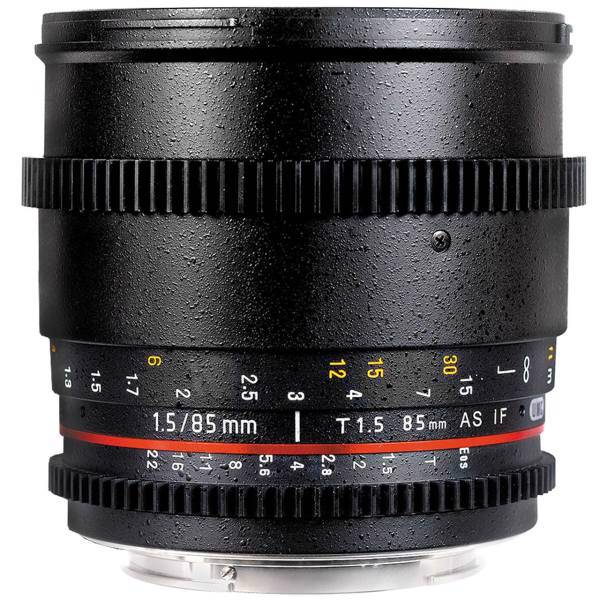 Samyang 85 mm T/1.5 As IF UMC VDSLR Camera Lens، لنز دوربین سامیانگ مدل 85mm T/1.5 As IF UMC VDSLR