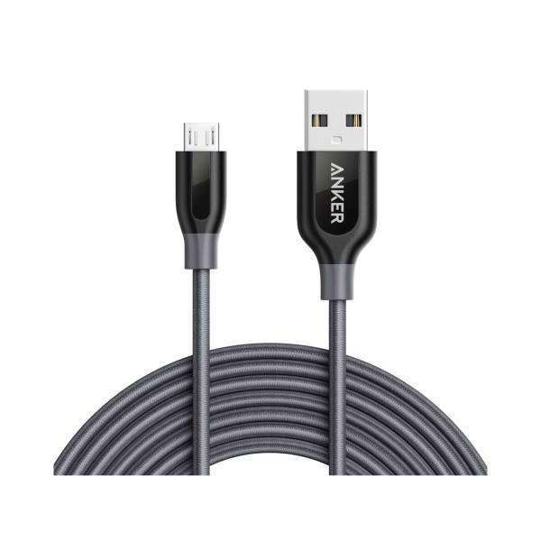 Anker A8144 PowerLine USB To microUSB Cable 3m، کابل تبدیل USB به microUSB انکر مدل A8144 PowerLine طول 3 متر