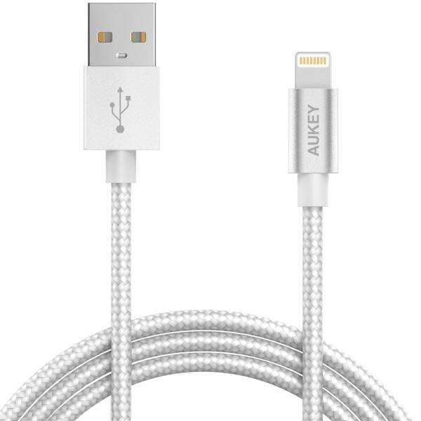 Aukey CB-D16 USB To Lightning Cable 1.2m، کابل تبدیل USB به لایتنینگ آکی مدل CB-D16 طول 1.2 متر