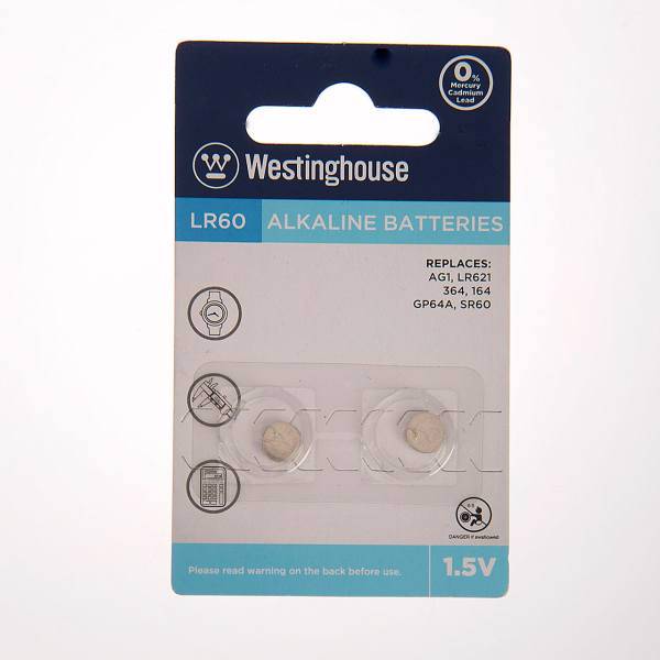 Westinghouse LR60 Alkaline Battery For Watches، باتری ساعت وستینگ هاوس مدل LR60