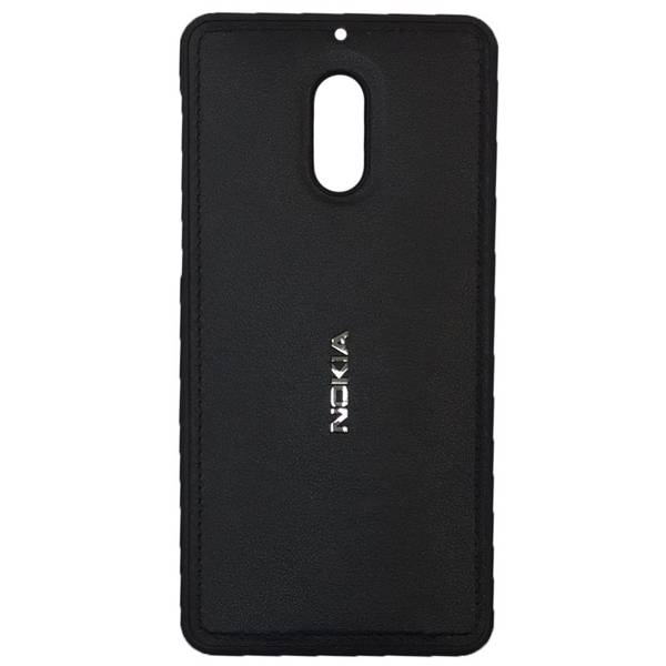 TPU Leather Design Cover For Nokia 6، کاور ژله ای طرح چرم مدل آرم دار مناسب برای گوشی موبایل نوکیا 6