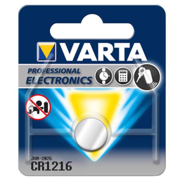 Varta CR1216 Battery، باتری سکه ای وارتا مدل CR1216