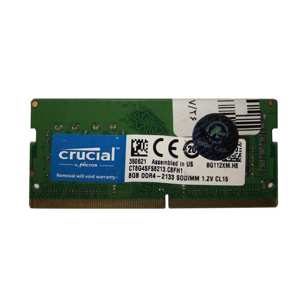 Crucial DDR4 2133 MHz RAM - 8GB، رم لپ تاپ کروشیال مدل DDR4 2133S MHz ظرفیت 8 گیگابایت
