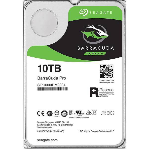 Seagate BarraCuda Pro ST10000DM0004 Internal Hard Drive - 10TB، هارددیسک اینترنال سیگیت مدل BarraCuda Pro ST10000DM0004 ظرفیت 10 ترابایت