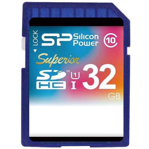 Silicon Power SDHC Class 10 Superior UHS-I - 32GB، کارت حافظه ی SDHC سیلیکون پاور UHS-I کلاس 10 سوپریر - 32 گیگابایت