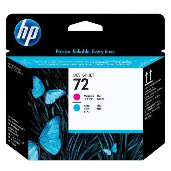 HP 72 Magenta and Cyan Printer Head، هد پلاتر اچ پی مدل 72 ارغوانی و آبی