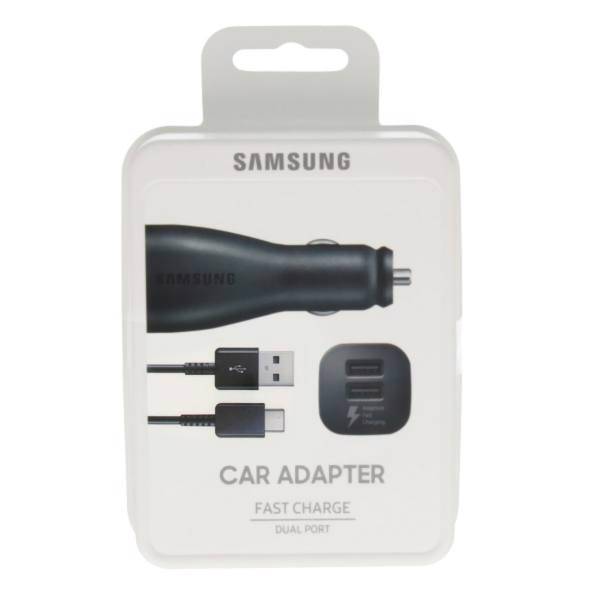 Samsung EP-LN920BBEGWW Car Charger With USB-C Cable، شارژر فندکی سامسونگ مدل EP-LN920BBEGWW همراه با کابل USB-C
