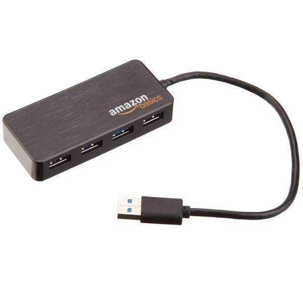 Amazon Basics HU3641V1 4 ports Hub، هاب چهار پورت آمازون بیسیکس مدل HU3641V1