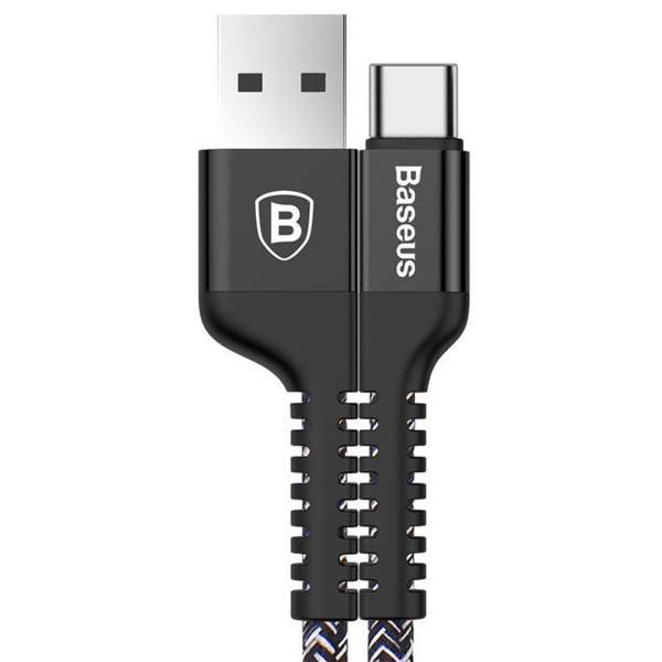 Baseus USB to USB Type-c Cable 100cm، کابل تبدیل USB به USB Type-c باسئوس مدل 002 طول 100 سانتی متر