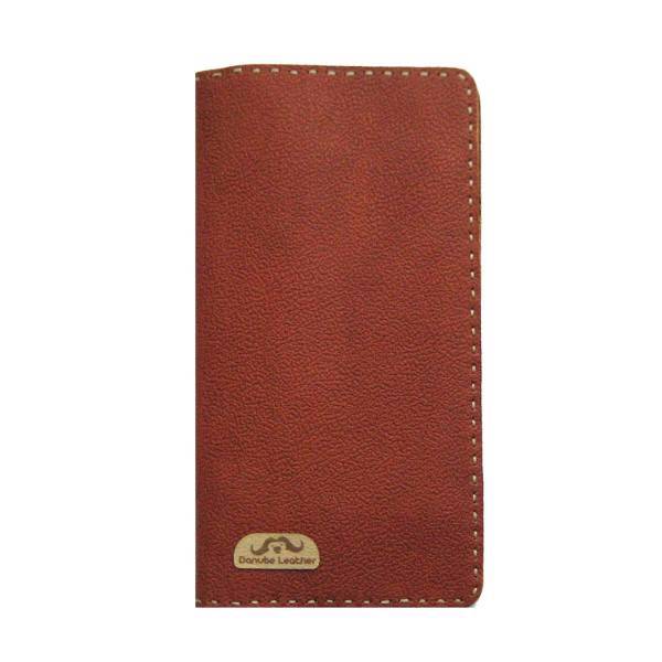 Danube PH-FL-1A Leather Cover For Smart Phones 6.2 in، کیف چرم طبیعی موبایل دانوب مدل PH-FL-1A مناسب برای گوشیهای هوشمند تا سایز6.2 اینچی