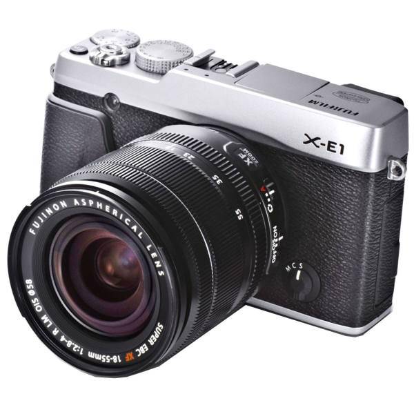 Fujifilm X-E1 + XF18mm F/2.0+ Leather Case BLC-XE1 Digital Camera، دوربین دیجیتال فوجی فیلم مدل X-E1 به همراه لنز XF18mm F/2.0 و کیف اورجینال چرمی