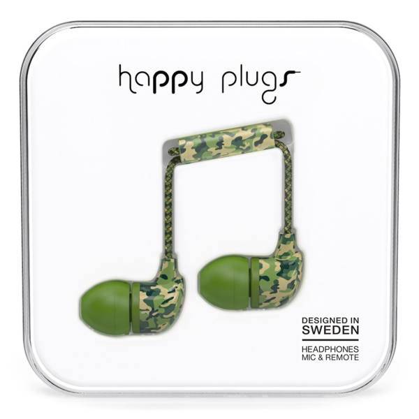 Happy Plugs Camouflage In-Ear Headphone، هدفون توگوشی هپی پلاگز مدل Camouflage