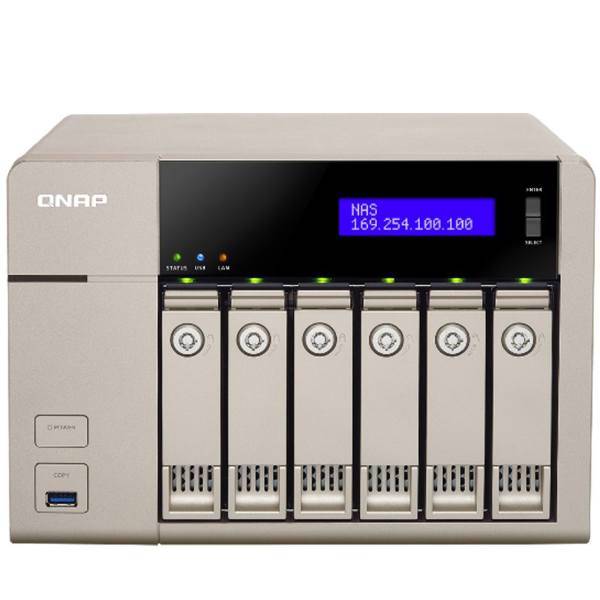 QNAP TVS-663-4G NASiskless، ذخیره ساز تحت شبکه کیونپ مدل TVS-663-4G بدون هارددیسک