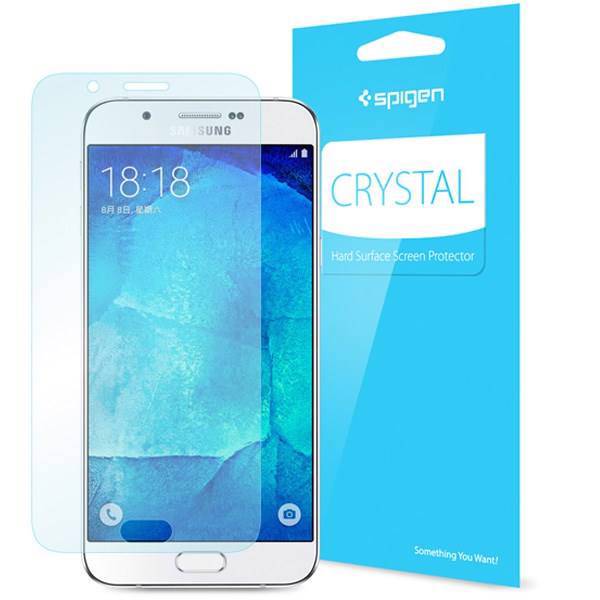 Spigen Crystal Screen Protector For Samsung Galaxy A8، محافظ صفحه نمایش اسپیگن مدل کریستال مناسب برای سامسونگ گلکسی A8
