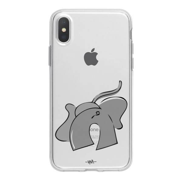 Big Gray Case Cover For iPhone X / 10، کاور ژله ای وینا مدل Big Gray مناسب برای گوشی موبایل آیفون X / 10