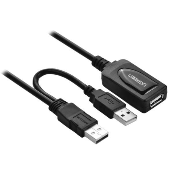 Ugreen 20214 USB 2.0 Extension Cable 10m، کابل افزایش طول USB 2.0 یوگرین مدل 20214 طول 10 متر