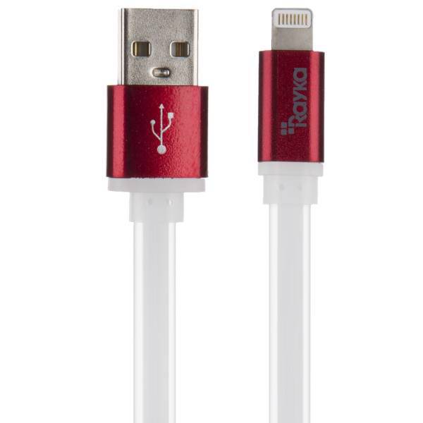 Rayka F73 USB to Lightning Cable 1m، کابل تبدیل USB به Lightning رایکا مدل F73 طول 1 متر