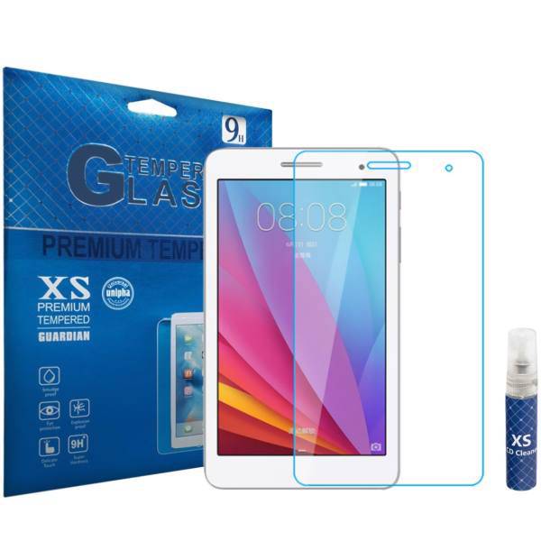 XS Tempered Glass Screen Protector For Huawei MediaPad T1 7.0 With XS LCD Cleaner، محافظ صفحه نمایش شیشه ای ایکس اس مدل تمپرد مناسب برای تبلت هوآوی MediaPad T1 7.0 به همراه اسپری پاک کننده صفحه XS