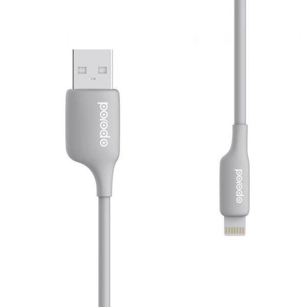 Porodo L02GY USB To Lightning Cable 120cm، کابل تبدیل USB به لایتنینگ پرودو مدل L02GY به طول 120 سانتی متر