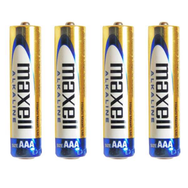 Maxell Alkaline AAA Battery Pack Of 4، باتری نیم قلمی مکسل مدل Alkaline بسته 4 عددی